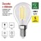 LED žiarovka Filament Mini Globe  A CLASS/ E14 / 3,8 W (60 W) / 806 lm / Neutrálna biela