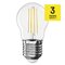 LED žiarovka Filament Mini Globe / E27 / 3,4 W (40 W) / 470 lm / Teplá biela