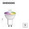 LED žiarovka GoSmart MR16 / GU10 / 4,8 W (35 W) / 400 lm / RGB / stmievateľná / Zigbee