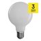 LED žiarovka Filament G95 7,8W E27 teplá biela