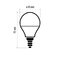 LED žiarovka Classic Mini Globe 6W E14 teplá biela